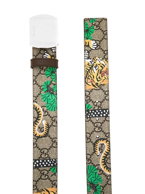 gucci bengal supreme belt tiger print replica|gucci tiger for sale.